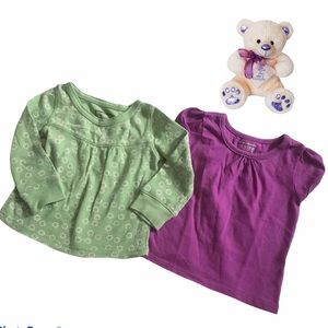 2 Girl (Cherokee Garanimals )9-12 M tops
